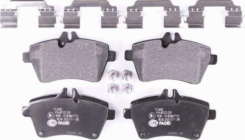 HELLA PAGID 8DB 355 011-381 - Brake Pad Set, disc brake autospares.lv