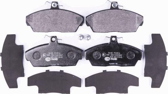 HELLA PAGID 8DB 355 018-431 - Brake Pad Set, disc brake autospares.lv