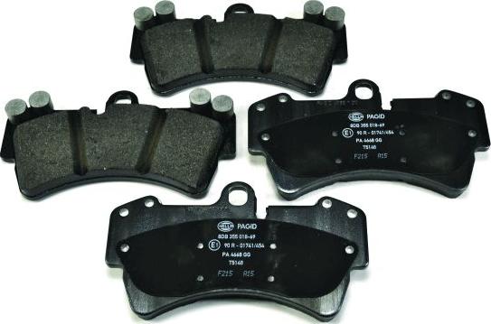 HELLA PAGID 8DB 355 018-691 - Brake Pad Set, disc brake autospares.lv