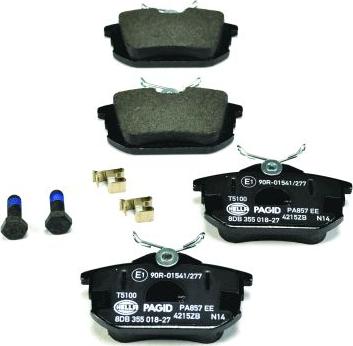 HELLA PAGID 8DB 355 018-271 - Brake Pad Set, disc brake autospares.lv