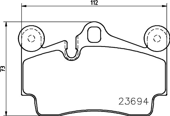 HELLA PAGID 8DB 355 031-591 - Brake Pad Set, disc brake autospares.lv