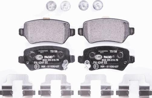 HELLA PAGID 8DB 355 018-781 - Brake Pad Set, disc brake autospares.lv