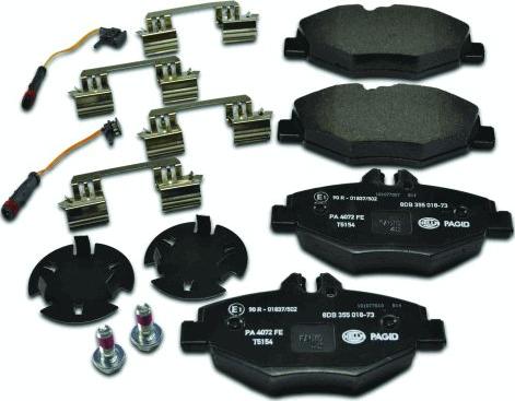 HELLA PAGID 8DB 355 018-731 - Brake Pad Set, disc brake autospares.lv