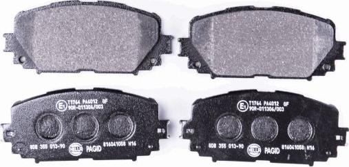 HELLA PAGID 8DB 355 013-901 - Brake Pad Set, disc brake autospares.lv