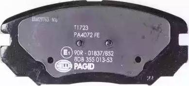 HELLA PAGID 8DB 355 013-531 - Brake Pad Set, disc brake autospares.lv