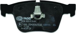 HELLA PAGID 8DB 355 013-641 - Brake Pad Set, disc brake autospares.lv