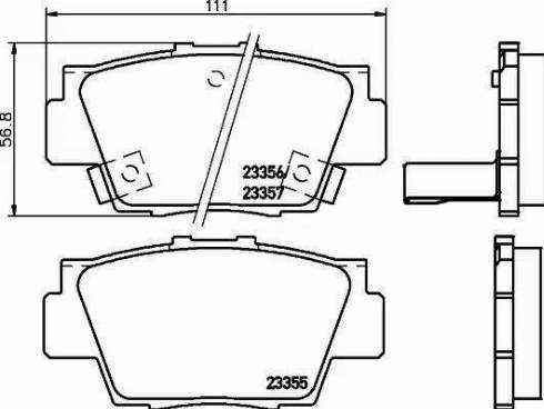 Ruville D86577400 - Brake Pad Set, disc brake autospares.lv