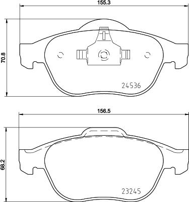 HELLA PAGID 8DB 355 013-241 - Brake Pad Set, disc brake autospares.lv