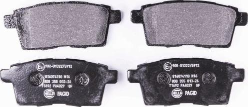 HELLA PAGID 8DB 355 013-261 - Brake Pad Set, disc brake autospares.lv