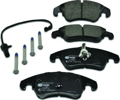 HELLA PAGID 8DB 355 013-751 - Brake Pad Set, disc brake autospares.lv