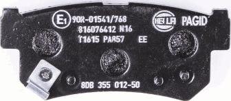 HELLA PAGID 8DB 355 012-501 - Brake Pad Set, disc brake autospares.lv