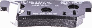 HELLA PAGID 8DB 355 012-501 - Brake Pad Set, disc brake autospares.lv