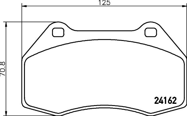 HELLA PAGID 8DB 355 012-151 - Brake Pad Set, disc brake autospares.lv