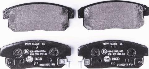 HELLA PAGID 8DB 355 012-331 - Brake Pad Set, disc brake autospares.lv