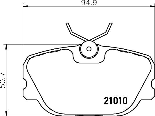 HELLA PAGID 8DB 355 017-941 - Brake Pad Set, disc brake autospares.lv