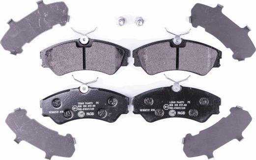 HELLA PAGID 8DB 355 017-881 - Brake Pad Set, disc brake autospares.lv