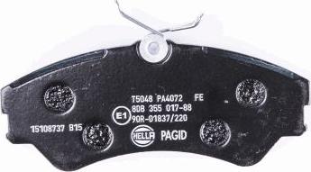 HELLA PAGID 8DB 355 017-881 - Brake Pad Set, disc brake autospares.lv