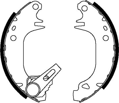 HELLA PAGID 8DB 355 038-091 - Brake Shoe Set autospares.lv