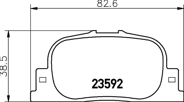 HELLA PAGID 8DB 355 024-191 - Brake Pad Set, disc brake autospares.lv