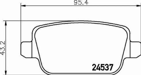 HELLA PAGID 8DB 355 013-301 - Brake Pad Set, disc brake autospares.lv