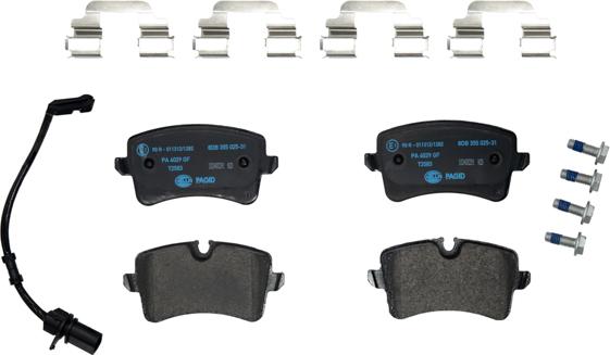 HELLA PAGID 8DB 355 025-311 - Brake Pad Set, disc brake autospares.lv