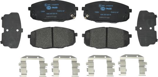 HELLA PAGID 8DB 355 025-791 - Brake Pad Set, disc brake autospares.lv