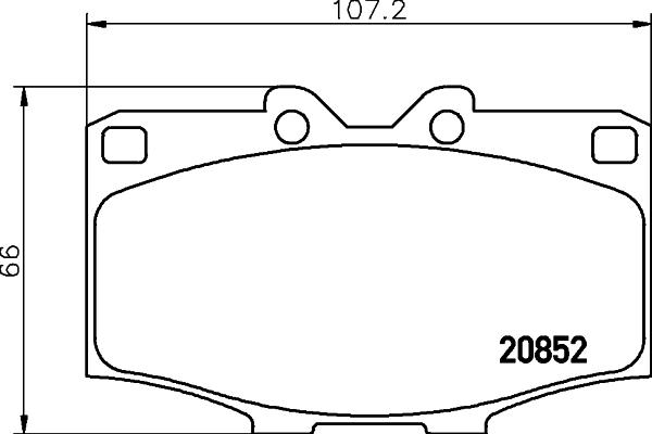 HELLA PAGID 8DB 355 026-791 - Brake Pad Set, disc brake autospares.lv