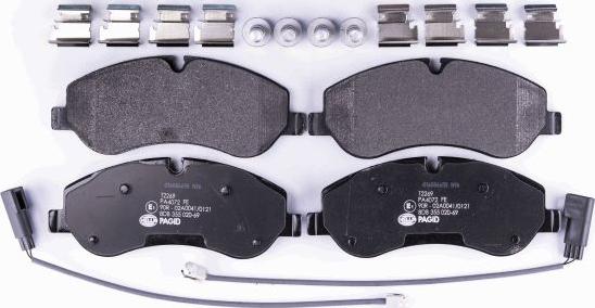 HELLA PAGID 8DB 355 020-691 - Brake Pad Set, disc brake autospares.lv