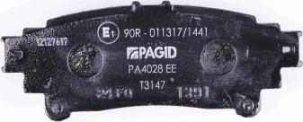 HELLA PAGID 8DB 355 020-001 - Brake Pad Set, disc brake autospares.lv