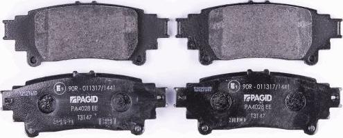 HELLA PAGID 8DB 355 020-001 - Brake Pad Set, disc brake autospares.lv