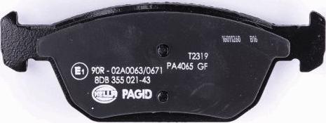 HELLA PAGID 8DB 355 021-431 - Brake Pad Set, disc brake autospares.lv