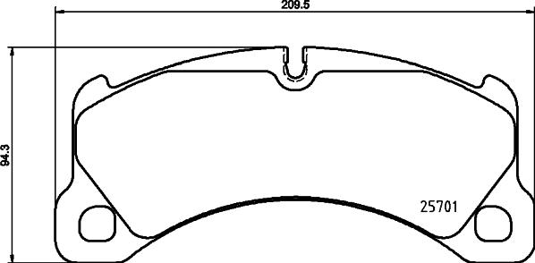 HELLA PAGID 8DB 355 021-191 - Brake Pad Set, disc brake autospares.lv