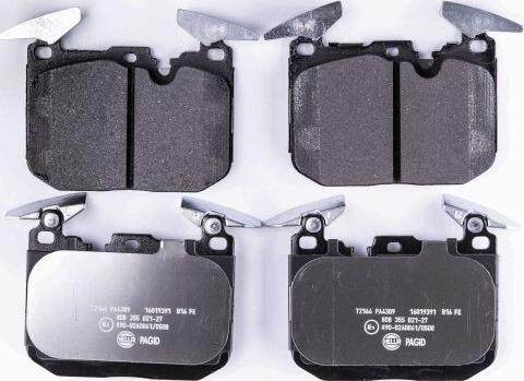 HELLA PAGID 8DB 355 021-271 - Brake Pad Set, disc brake autospares.lv