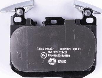 HELLA PAGID 8DB 355 021-271 - Brake Pad Set, disc brake autospares.lv