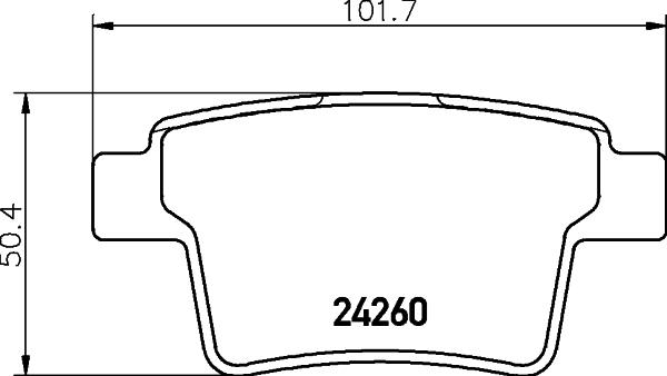 HELLA PAGID 8DB 355 023-891 - Brake Pad Set, disc brake autospares.lv