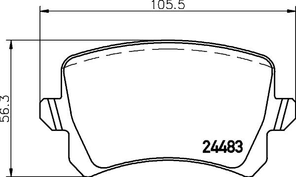 HELLA PAGID 8DB 355 025-331 - Brake Pad Set, disc brake autospares.lv