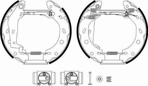 HELLA PAGID 8DB 355 022-961 - Brake Shoe Set autospares.lv