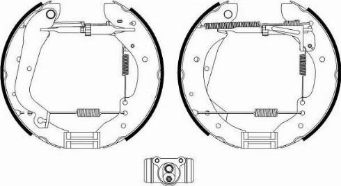 HELLA PAGID 8DB 355 022-721 - Brake Shoe Set autospares.lv