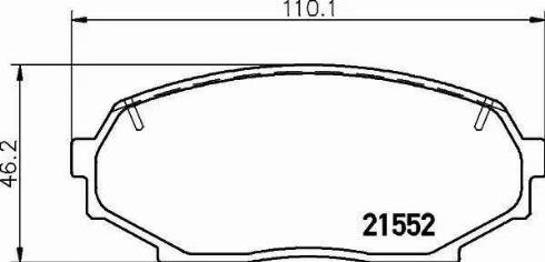 HELLA PAGID 8DB 355 016-821 - Brake Pad Set, disc brake autospares.lv