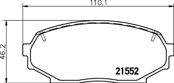 HELLA PAGID 8DB 355 027-051 - Brake Pad Set, disc brake autospares.lv