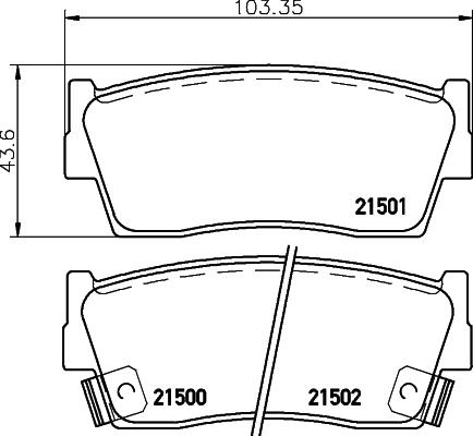 HELLA PAGID 8DB 355 027-021 - Brake Pad Set, disc brake autospares.lv