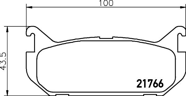 HELLA PAGID 8DB 355 027-301 - Brake Pad Set, disc brake autospares.lv