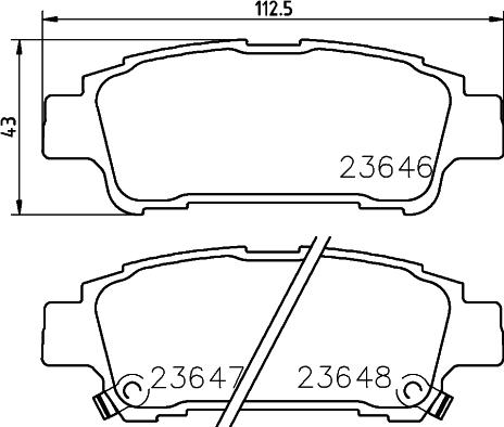 HELLA PAGID 8DB 355 027-781 - Brake Pad Set, disc brake autospares.lv