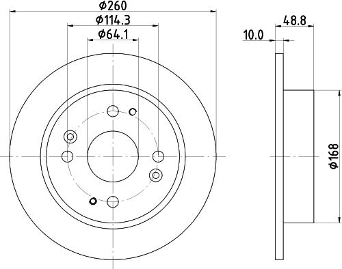 HELLA PAGID 8DD 355 105-311 - Brake Disc autospares.lv