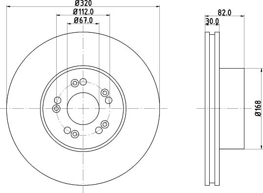 HELLA PAGID 8DD 355 102-691 - Brake Disc autospares.lv