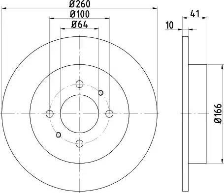 HELLA PAGID 8DD 355 114-951 - Brake Disc autospares.lv