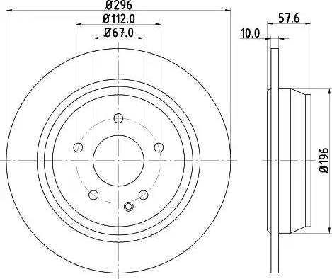 HELLA PAGID 8DD 355 110-081 - Brake Disc autospares.lv