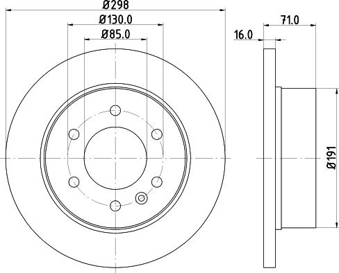 HELLA PAGID 8DD 355 124-321 - Brake Disc autospares.lv