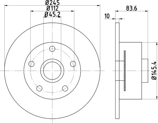 HELLA PAGID 8DD 355 120-151 - Brake Disc autospares.lv