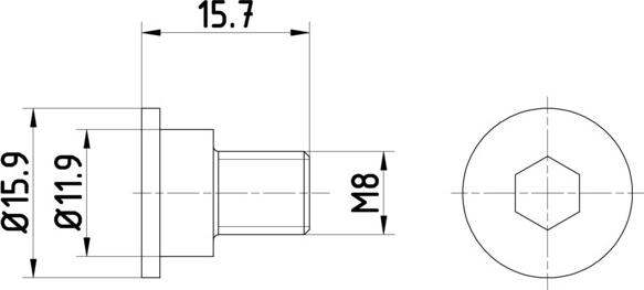 HELLA PAGID 8DZ 355 209-031 - Bolt, brake disc autospares.lv